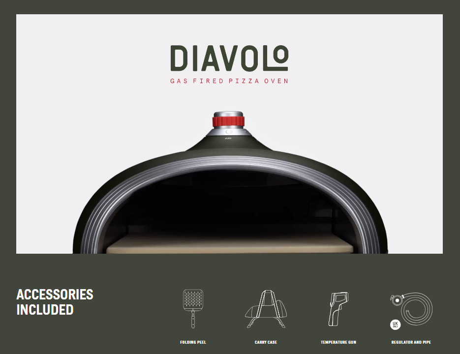 Diavolo Gas-Fired Oven - Blue